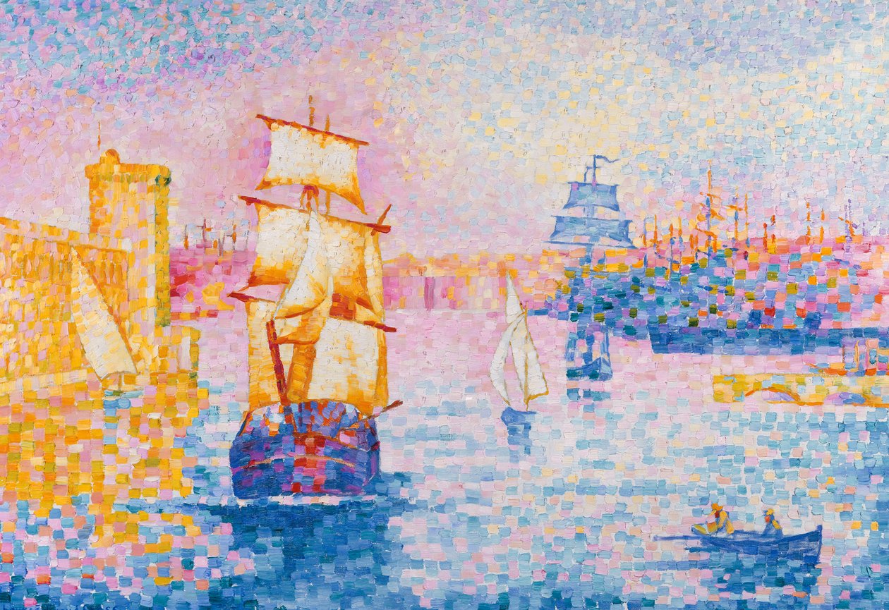 Marseille-i kikötő, 1899 körül alkotó: Henri Edmond Cross