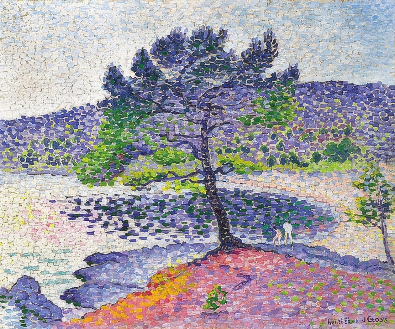 Strand az esti fényben. 1902 alkotó: Henri Edmond Cross