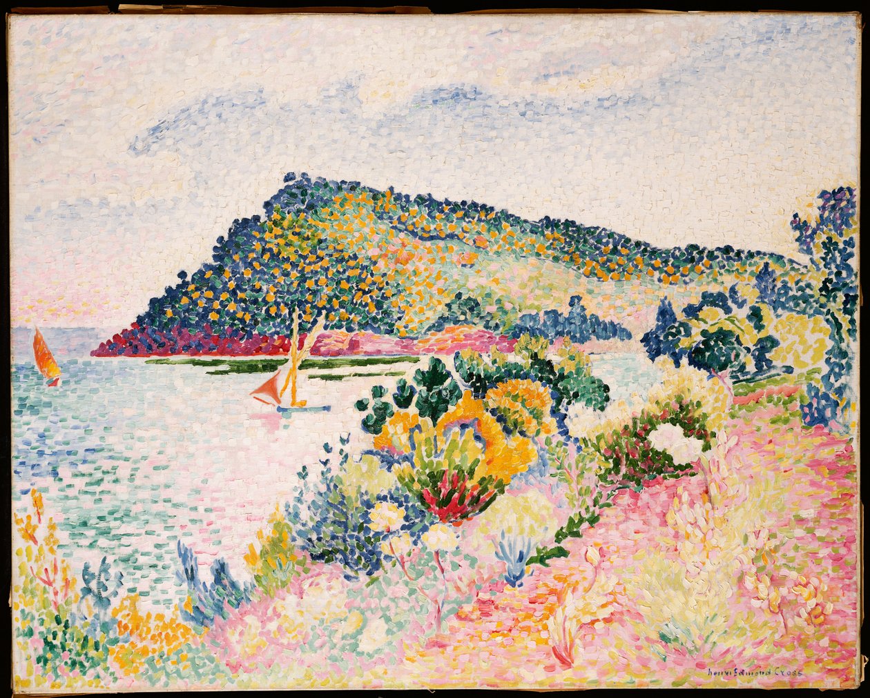A Fekete-fok, Pramousquier-öböl, 1906 alkotó: Henri Edmond Cross