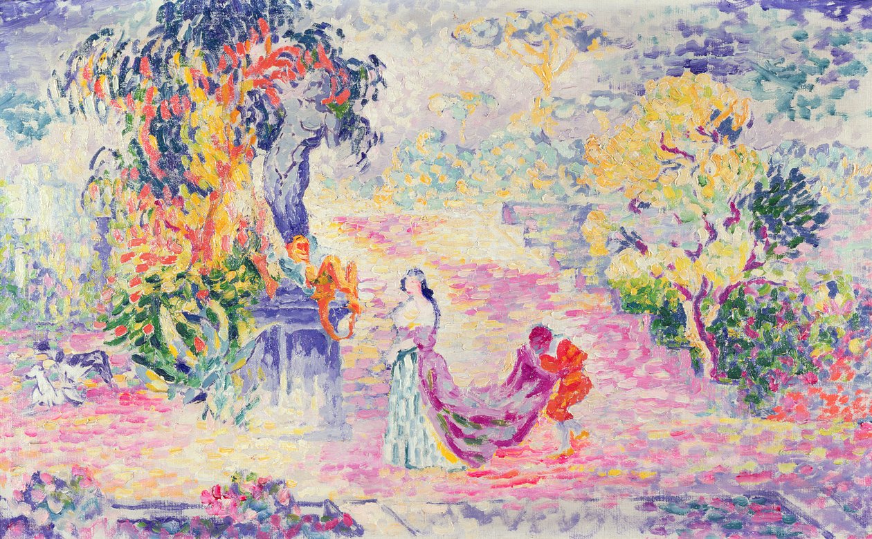 Nő a parkban, 1909 alkotó: Henri Edmond Cross