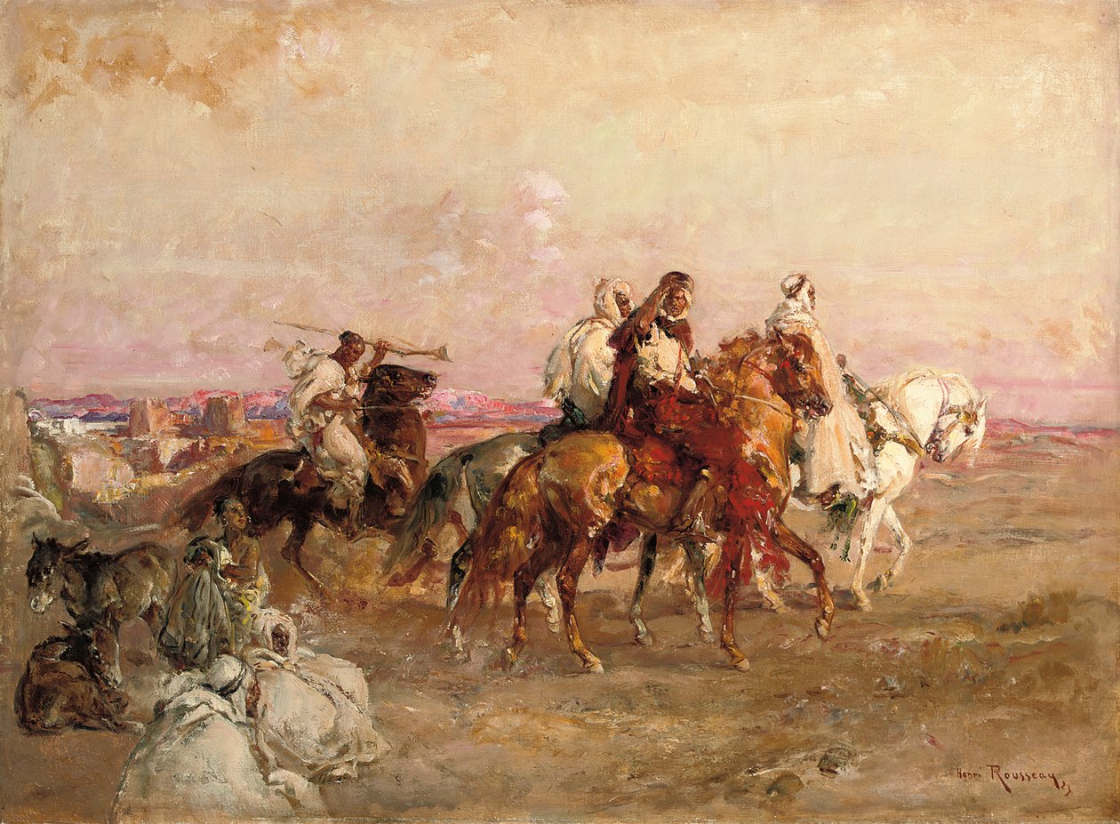 Egy éjszaka Dél-Oranban; Egy este Dél-Oranaisban alkotó: Henri Emilien Rousseau