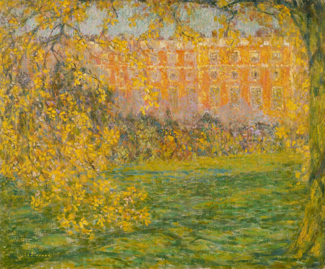 Autumn, Hampton Court; Automne, Hampton Court alkotó: Henri Eugene Augustin Le Sidaner