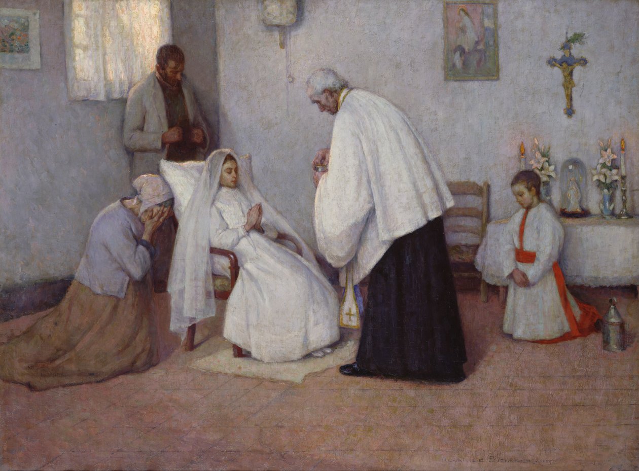 úrvacsora a szélsőségekben, 1889 alkotó: Henri Eugene Augustin Le Sidaner