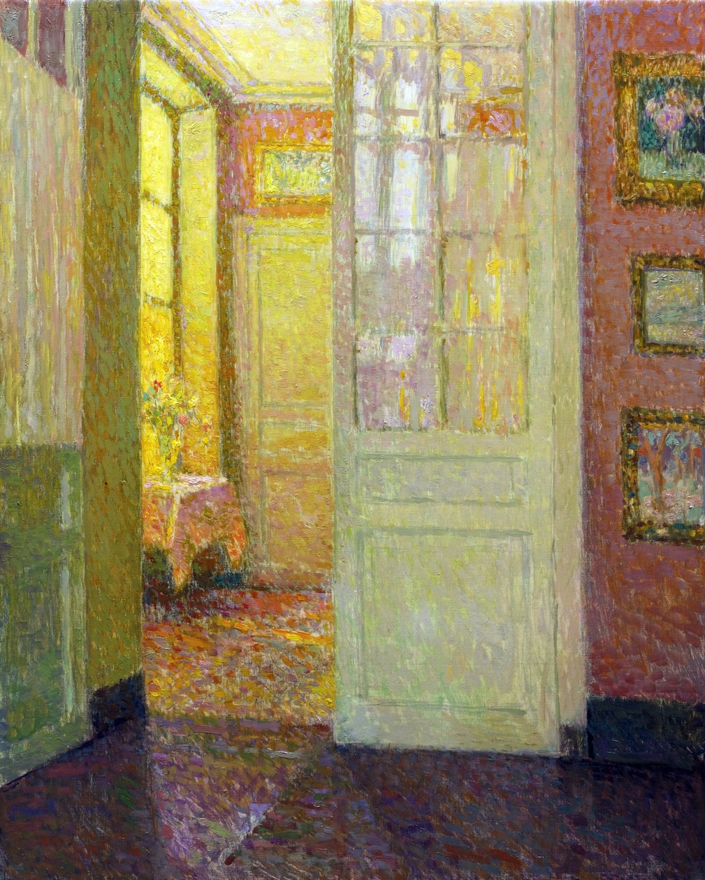 Belső. Ablakfény – Henri Le Sidaner (1862-1939) festménye alkotó: Henri Eugene Augustin Le Sidaner