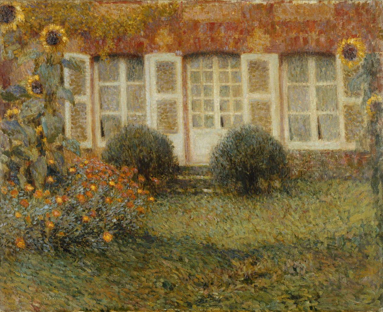 Pavilonház napraforgókkal; A Napraforgó pavilon alkotó: Henri Eugene Augustin Le Sidaner