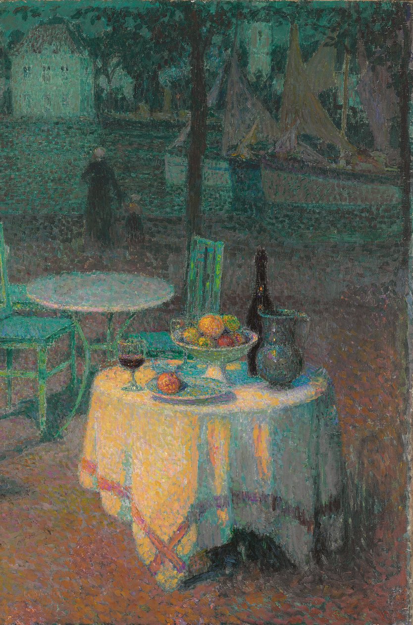 Harbour Cafe; Cafe du Port alkotó: Henri Eugene Augustin Le Sidaner