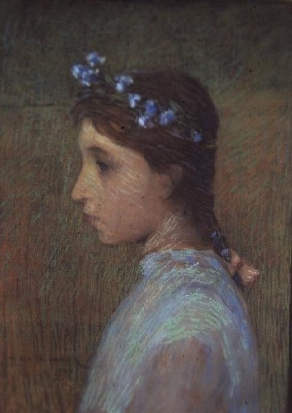 Marguerite Le Sidaner portréja alkotó: Henri Eugene Augustin Le Sidaner