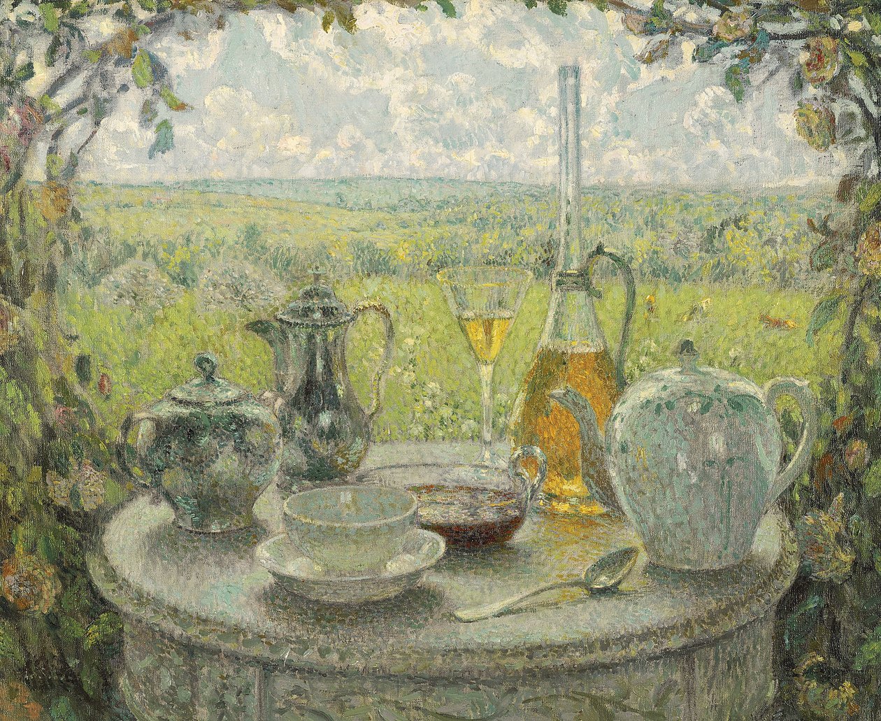 Posztimpresszionizmus: Table, Spring par Le Sidaner, Henri (1862-1939) alkotó: Henri Eugene Augustin Le Sidaner