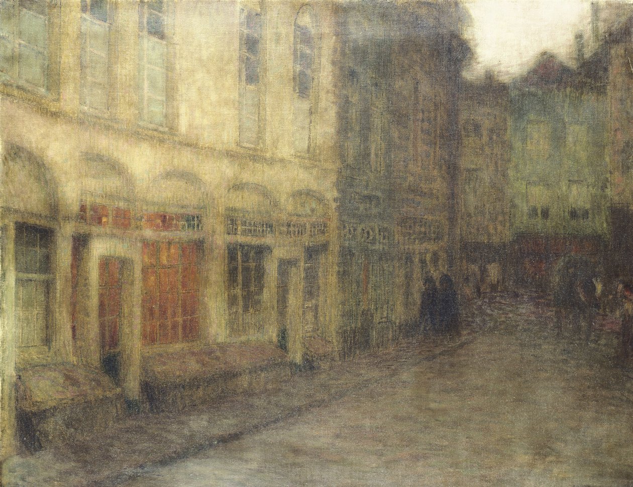 Ypres tér, alkonyat, 1898 körül (olaj, vászon) alkotó: Henri Eugene Augustin Le Sidaner