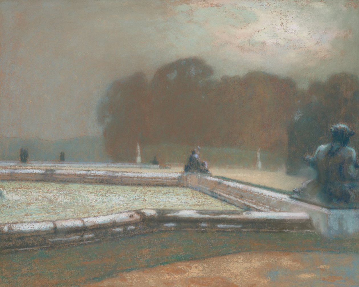 Szobrok, Versailles-i kert, 1900 alkotó: Henri Eugene Augustin Le Sidaner