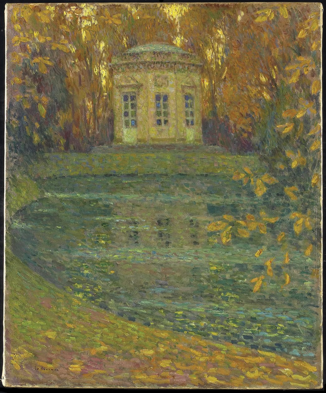 A Belvedere Trianonban, Versailles, 1915 alkotó: Henri Eugene Augustin Le Sidaner