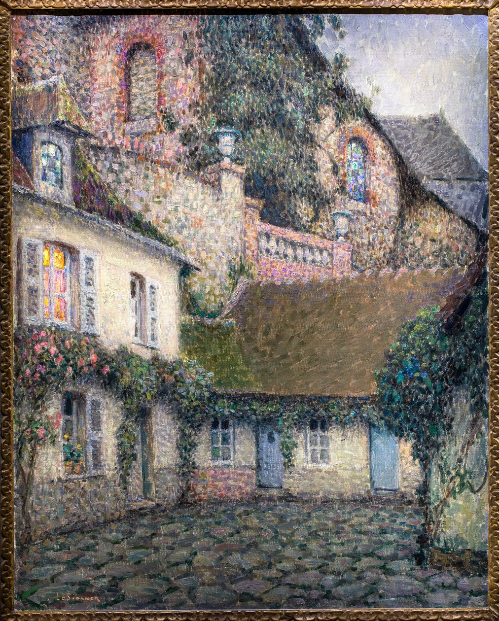 Az esti ház (olaj, vászon) alkotó: Henri Eugene Augustin Le Sidaner