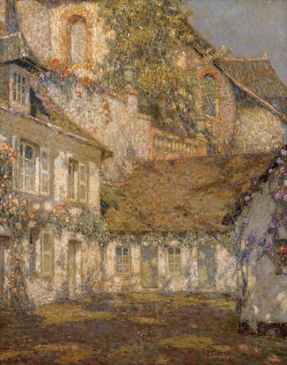 A Ház a templom alatt; Ház a templom alatt alkotó: Henri Eugene Augustin Le Sidaner