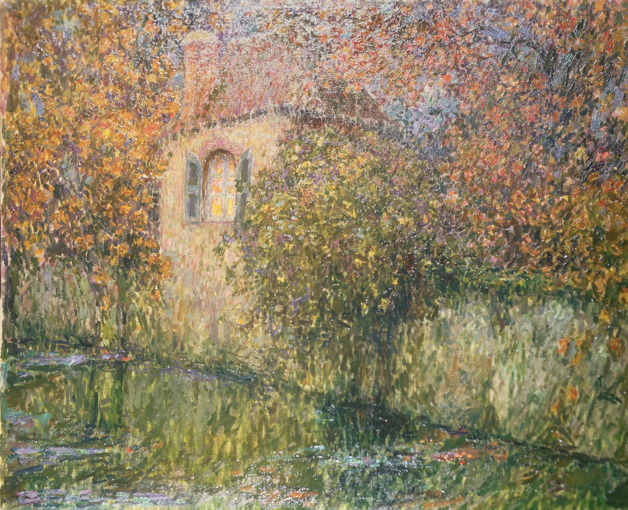 Ház a folyó mellett alkotó: Henri Eugene Augustin Le Sidaner