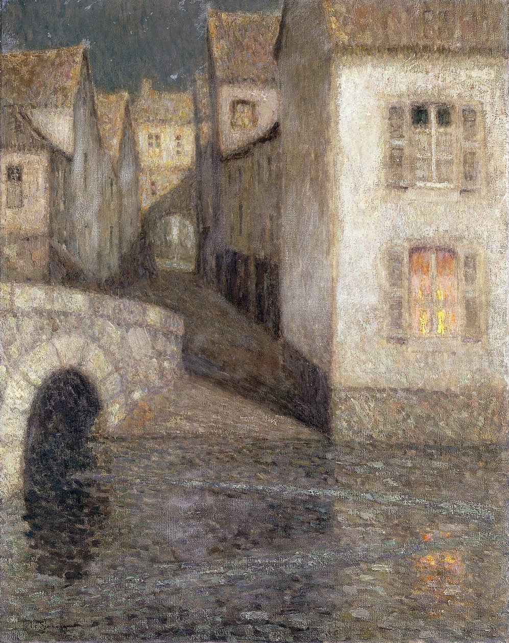 The House by the River, Chartres; A szabadkőművesek a folyón, Chartres alkotó: Henri Eugene Augustin Le Sidaner