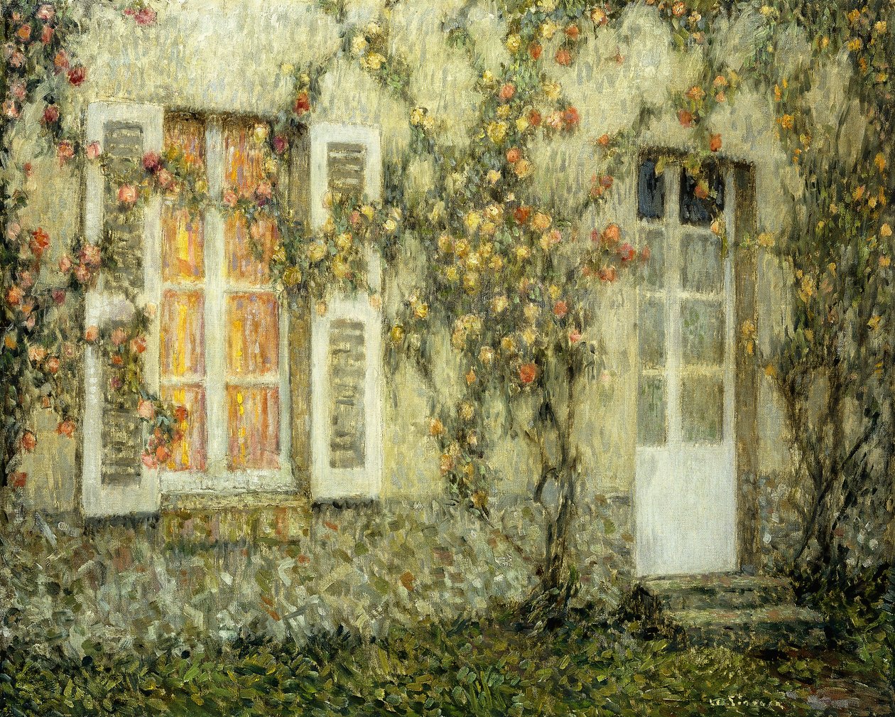 A rózsák háza; A rózsák háza alkotó: Henri Eugene Augustin Le Sidaner