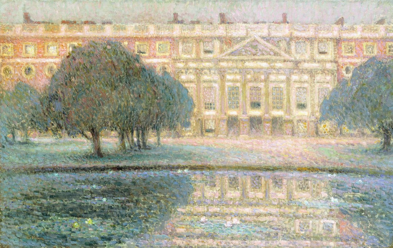 A palota, nyári reggel (Hampton Court) alkotó: Henri Eugene Augustin Le Sidaner