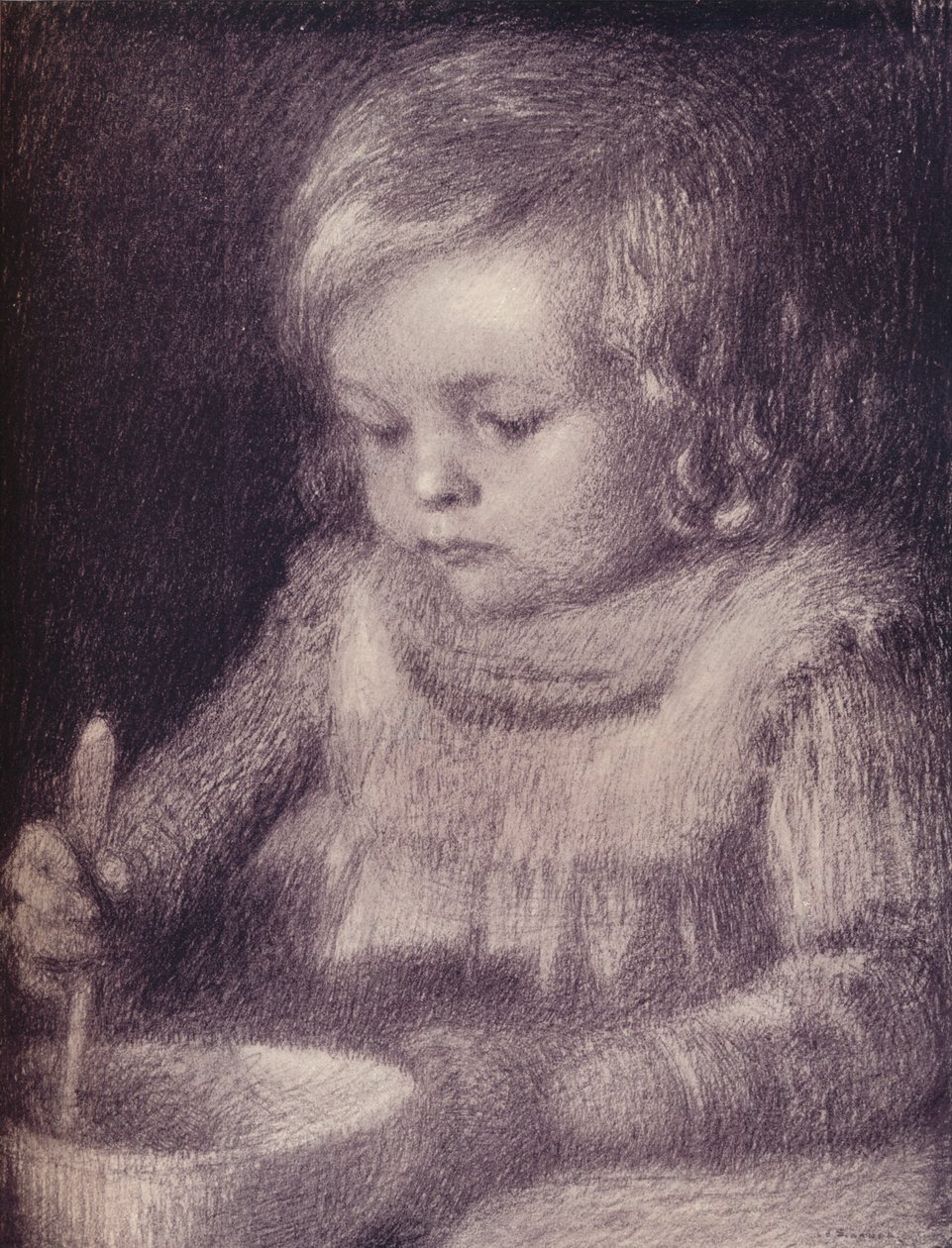 "A gyermek", 1901-1902 alkotó: Henri Eugene Le Sidaner