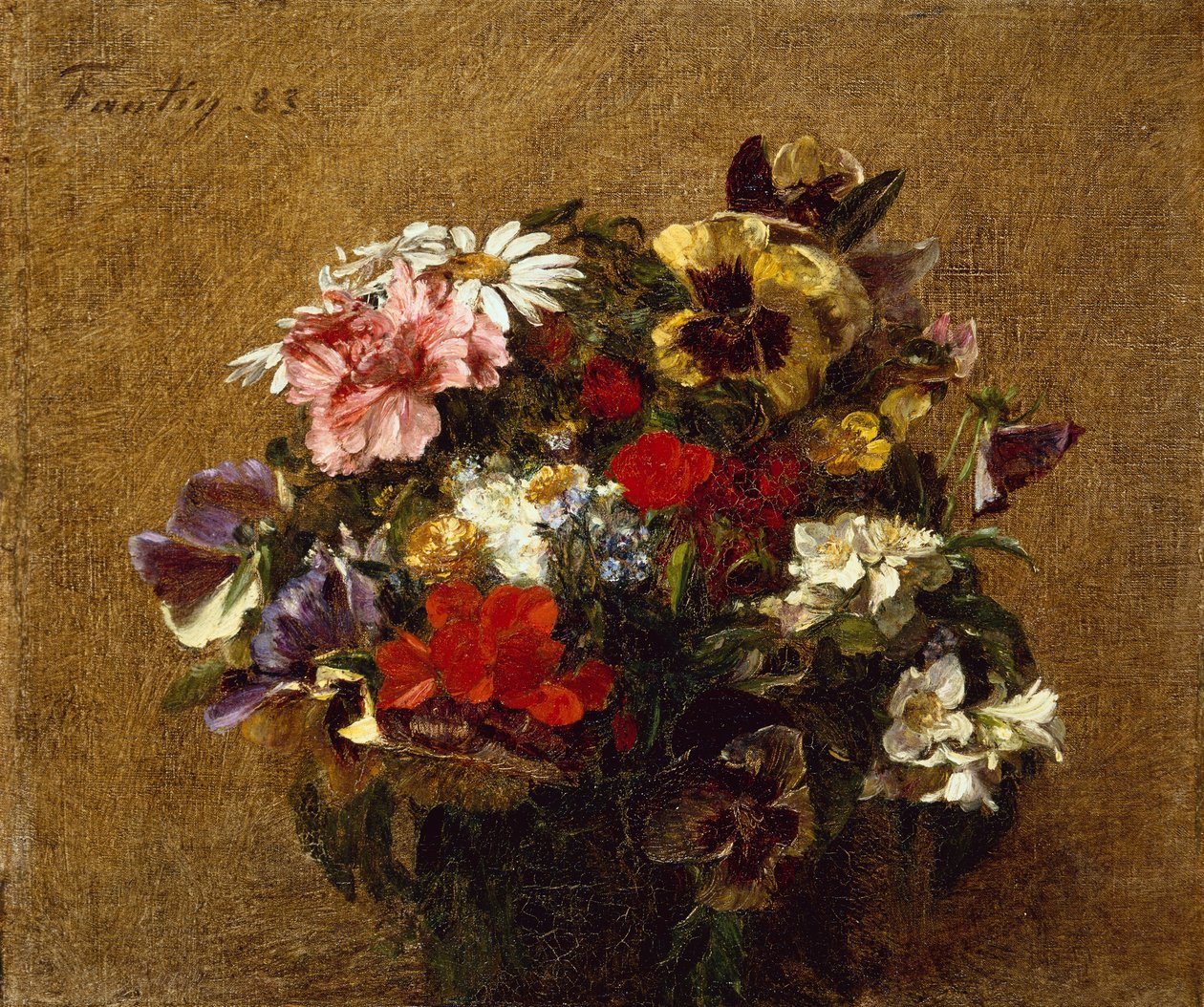Csokor virág alkotó: Ignace Henri Jean Fantin Latour