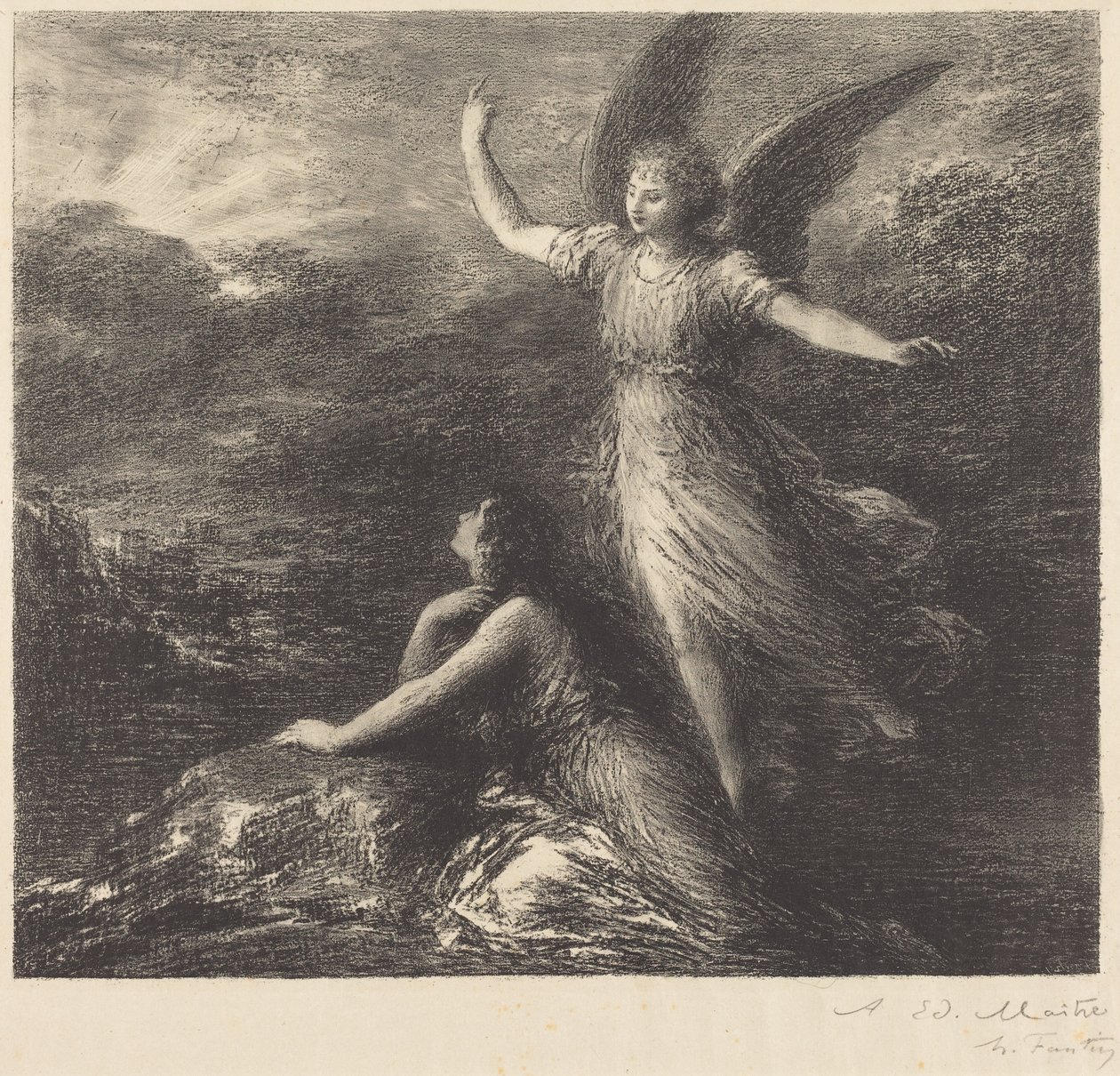 Debüt a „Paradicsom és a peri” című műből (2. tábla) alkotó: Henri Fantin-Latour