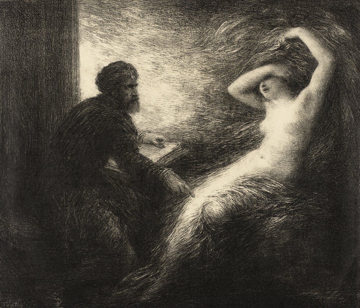 Kundry megidézése alkotó: Henri Fantin-Latour