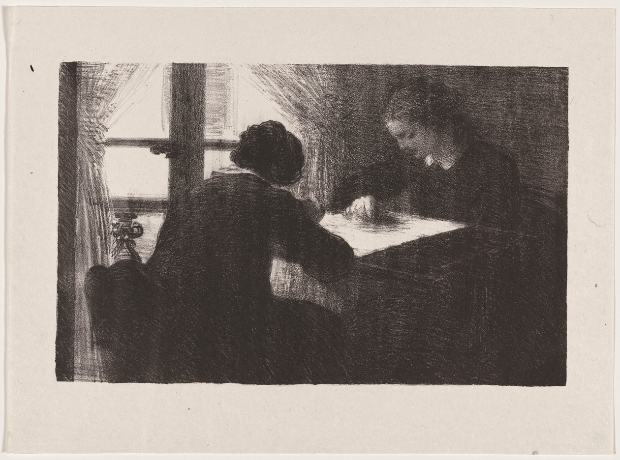 Belső tér (A hímzőnők) alkotó: Henri Fantin-Latour