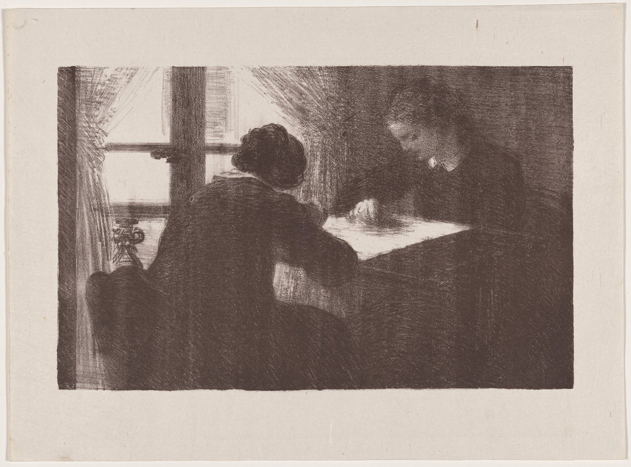 Belső tér (A hímzőnők) alkotó: Henri Fantin-Latour