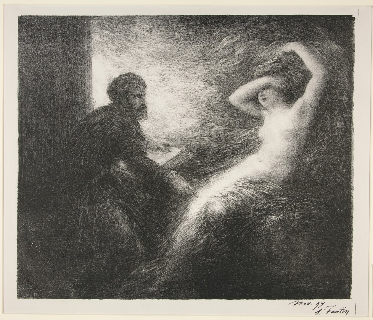 Parsifal: II. felvonás. Kundry megjelenése alkotó: Henri Fantin-Latour