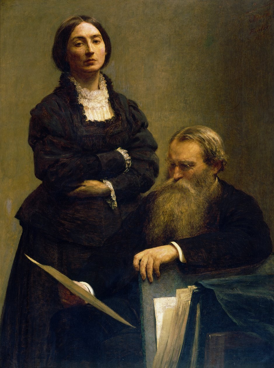 M. és Mme Edwards portréja alkotó: Ignace Henri Jean Fantin Latour