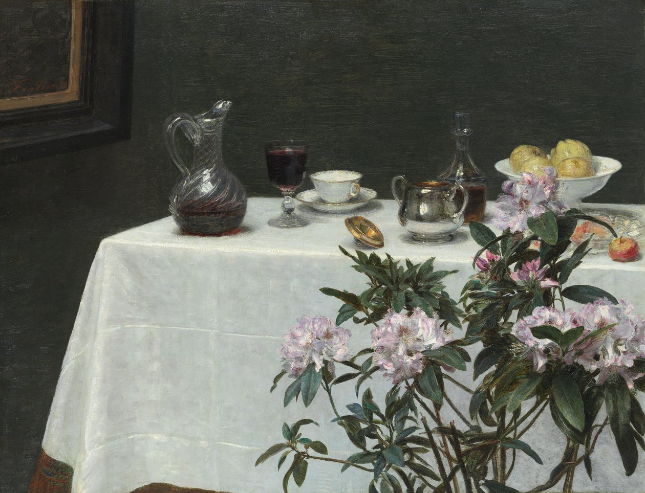 Csendélet: Asztal sarka alkotó: Henri Fantin-Latour