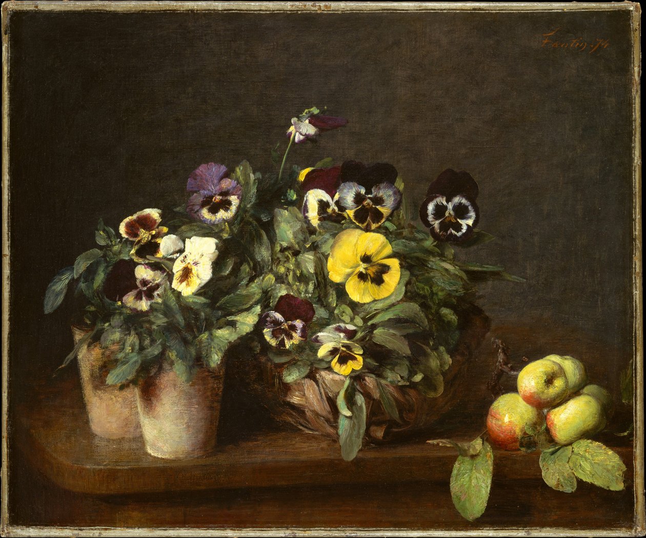 Csokorvirágos csendélet alkotó: Henri Fantin-Latour