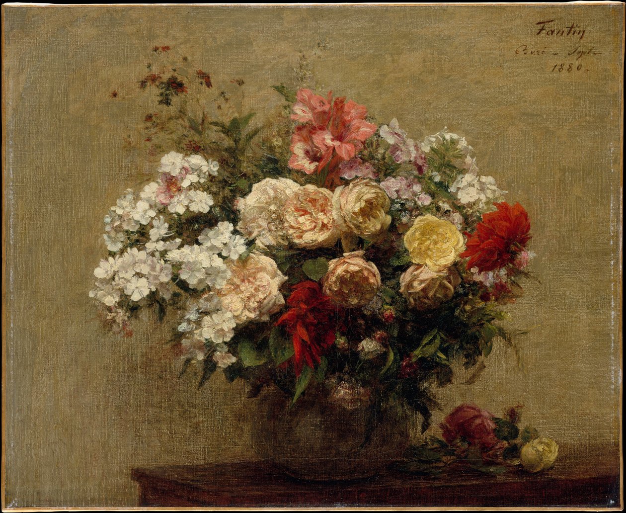 Nyári virágok alkotó: Henri Fantin-Latour