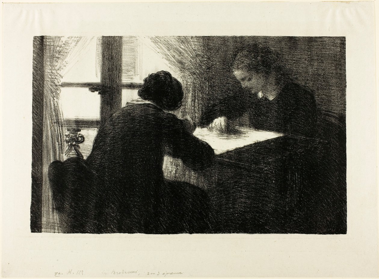 A hímzők, második lemez alkotó: Henri Fantin-Latour
