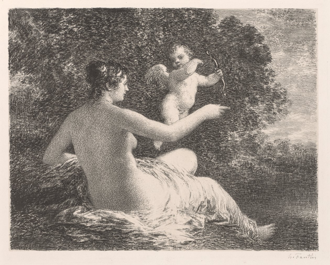 Vénusz és Ámor alkotó: Henri Fantin-Latour