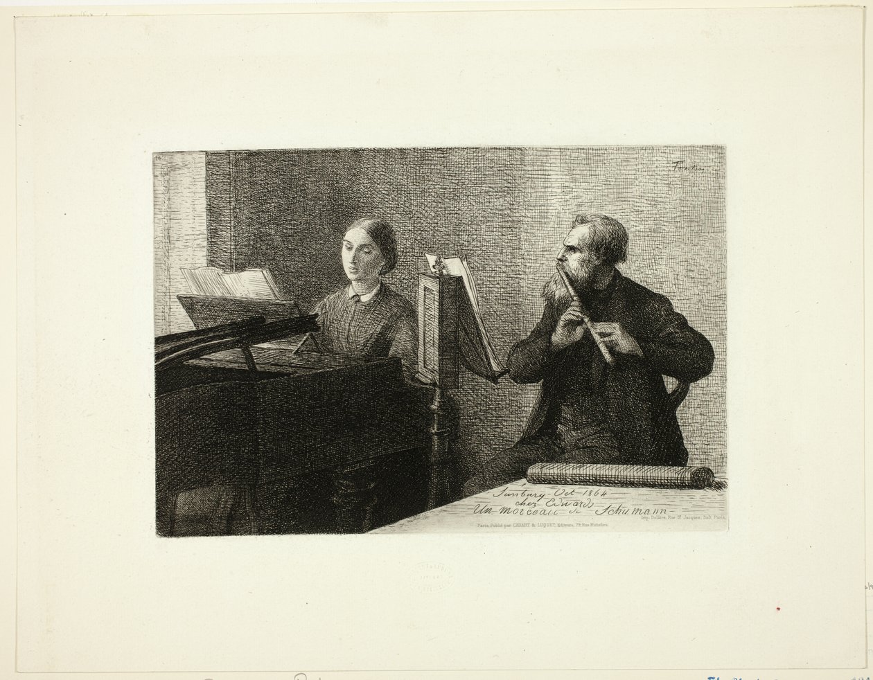 Schumann darabja alkotó: Ignace Henri Jean Fantin Latour