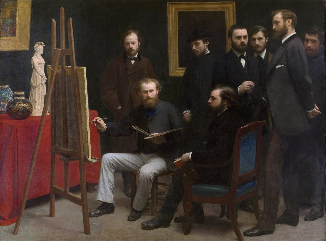 Stúdió a Les Batignolles-ban alkotó: Henri Fantin Latour