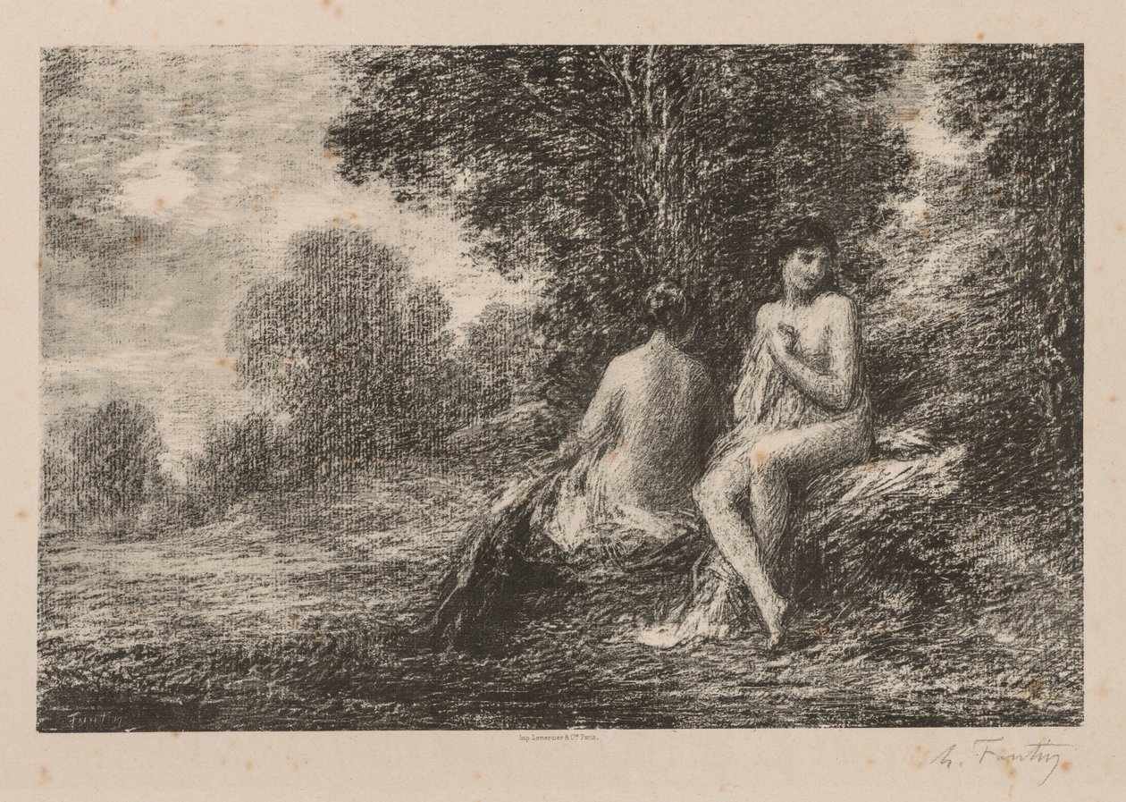 Fürdőzők alkotó: Ignace Henri Jean Fantin Latour