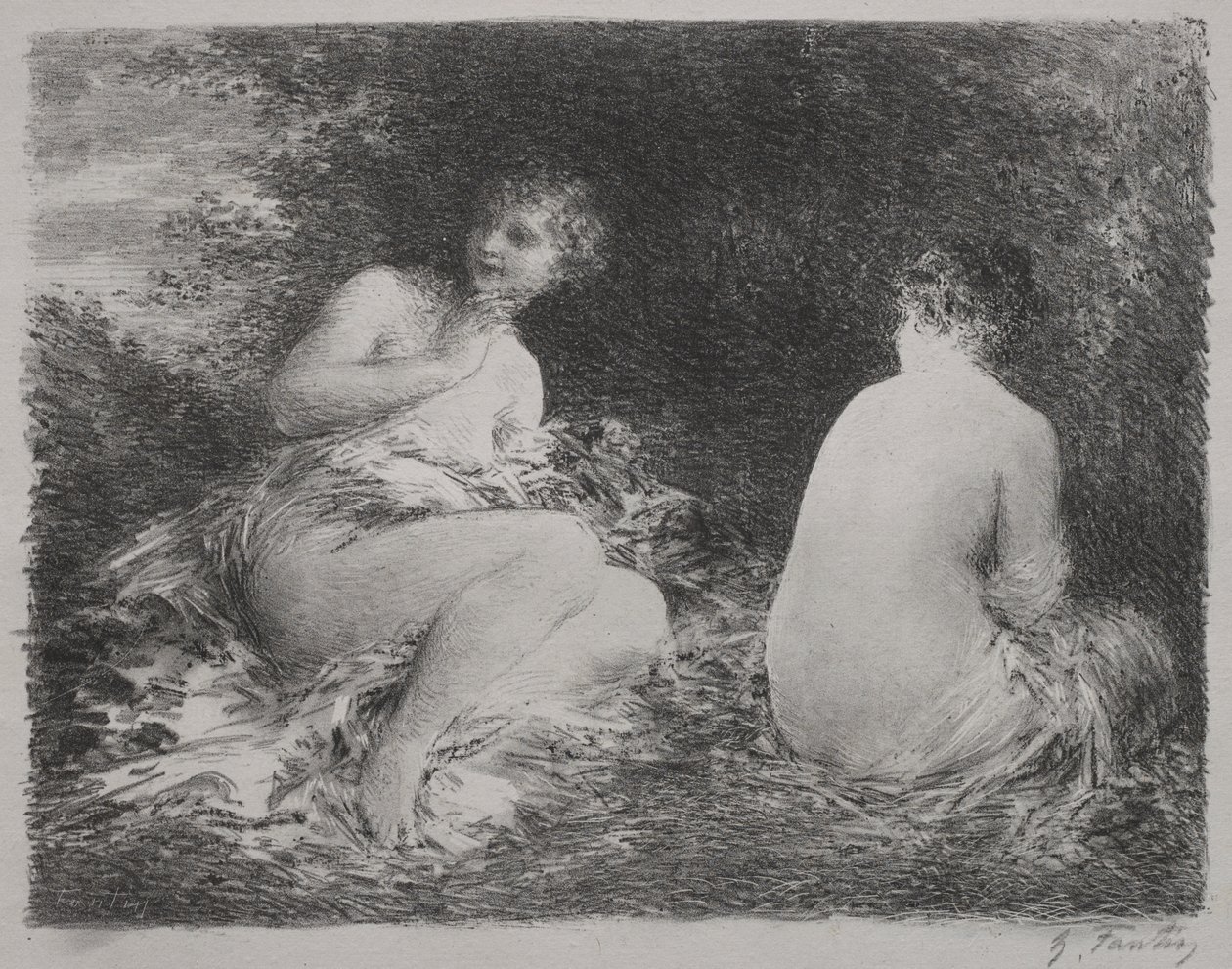 Fürdőzők alkotó: Ignace Henri Jean Fantin Latour