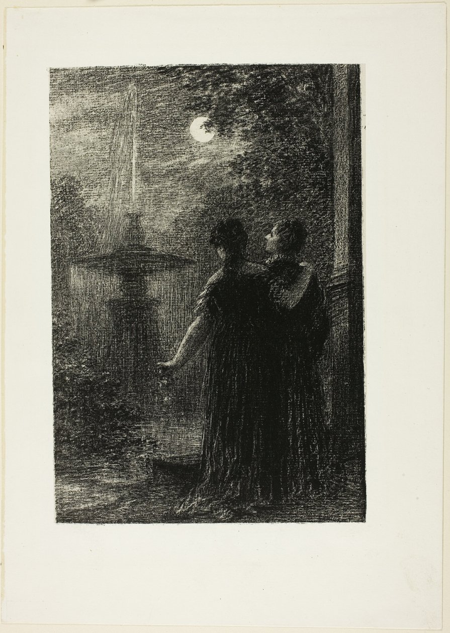 Beatrice és Benedict, I. felvonás: Nocturne, Hector Berlioz "Beatrice és Benedict (1862)" című operájából. alkotó: Henri Fantin Latour