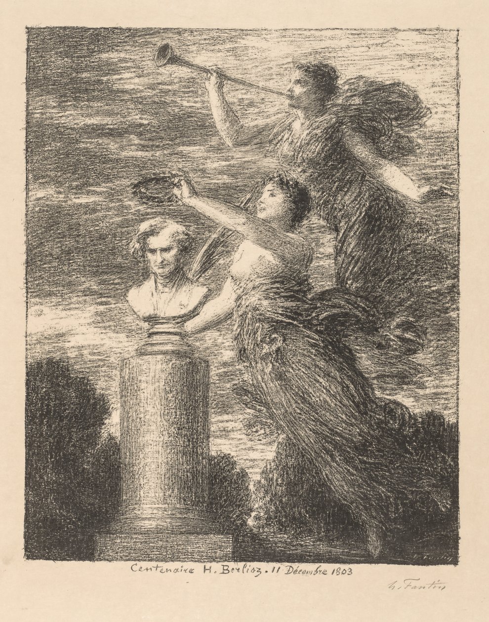 Hector Berlioz századik évfordulója alkotó: Ignace Henri Jean Fantin Latour