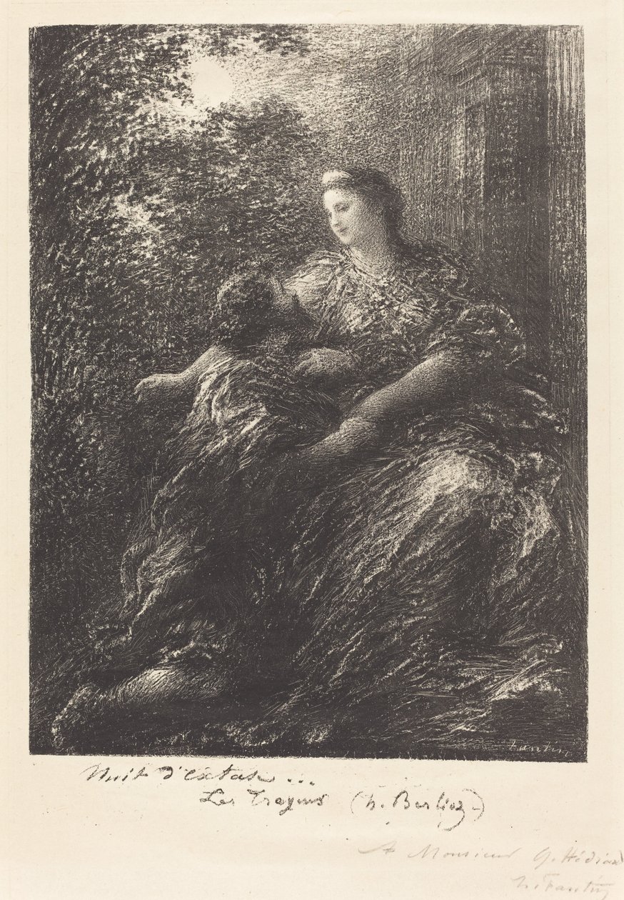 Duett a "The Trojans"-ból (6. lemez) alkotó: Ignace Henri Jean Fantin Latour