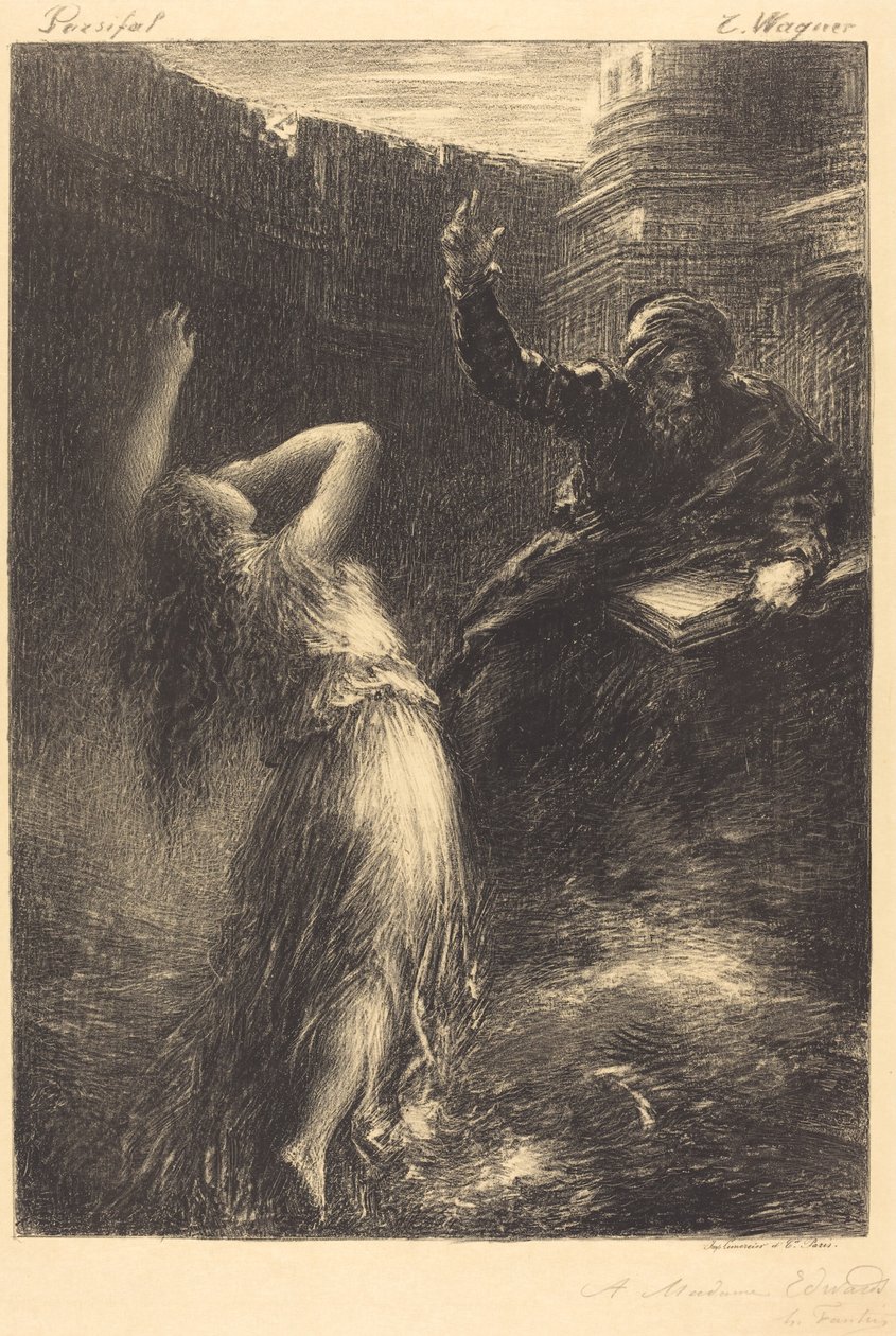 Kundry megidézése (2. lemez) alkotó: Ignace Henri Jean Fantin Latour