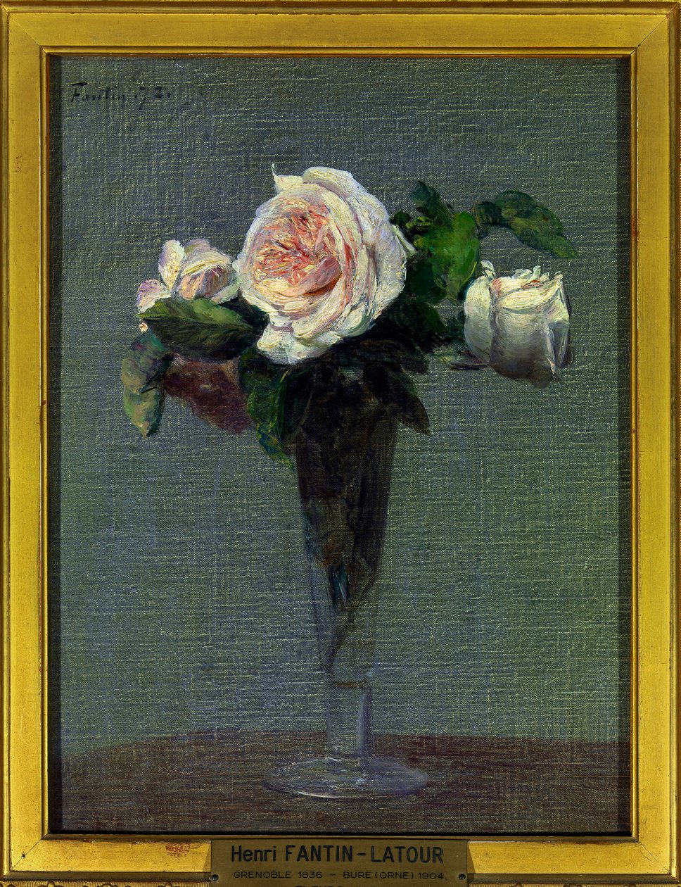 Henri Fantin Latour (1836-1904) virágfestménye 1872 Méret: 0,24 x 0,31 m Paris musee du Louvre Kötelező említés: Adomány Helene et Victor Lyon alkotó: Ignace Henri Jean Fantin Latour