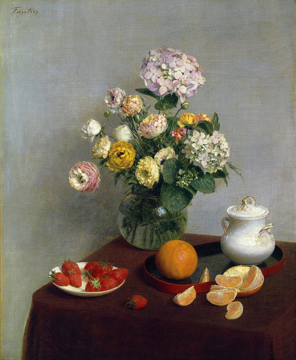 Virágok és gyümölcsök alkotó: Henri Fantin Latour