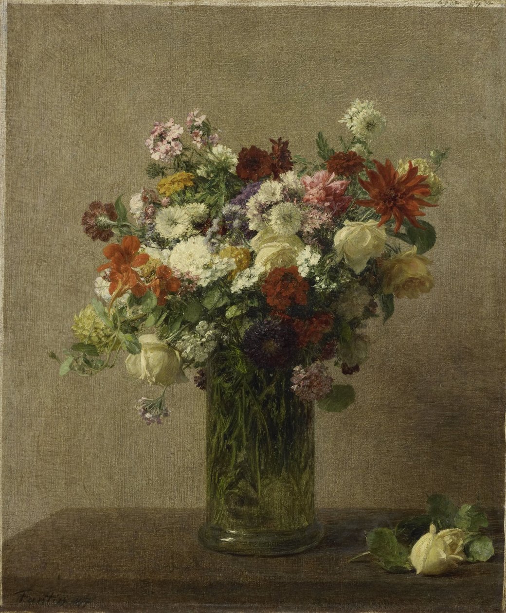 Virágok Normandiából alkotó: Ignace Henri Jean Fantin Latour