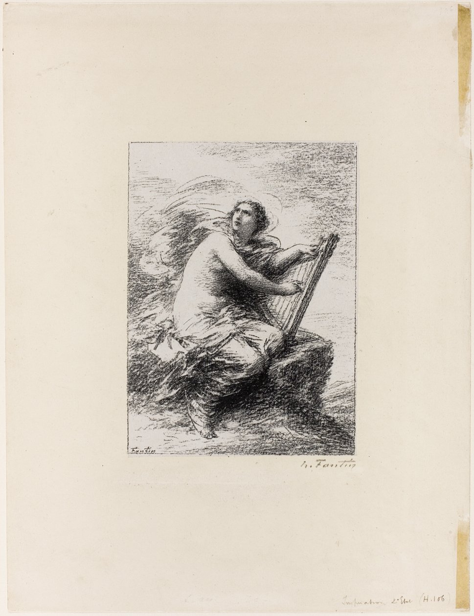 Inspiráció, első tányér alkotó: Ignace Henri Jean Fantin Latour