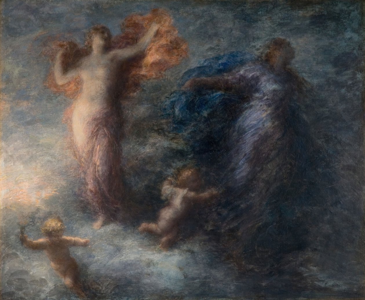 Hajnal és éjszaka, 1894. alkotó: Ignace Henri Jean Fantin Latour
