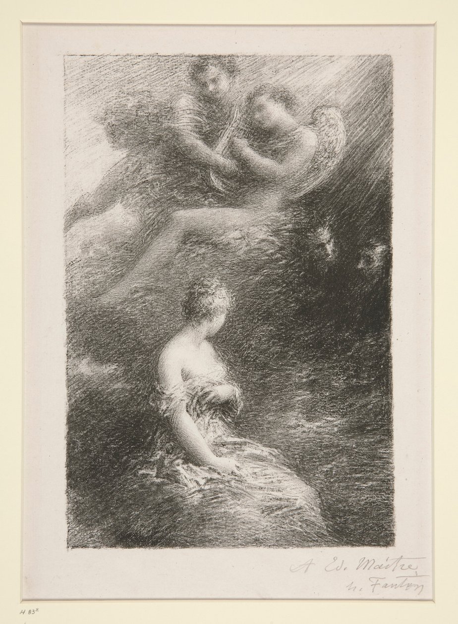 Faust kárhozata: Marguerite jelenése (Faust kárhozata: Marguerite jelenése) alkotó: Ignace Henri Jean Fantin Latour