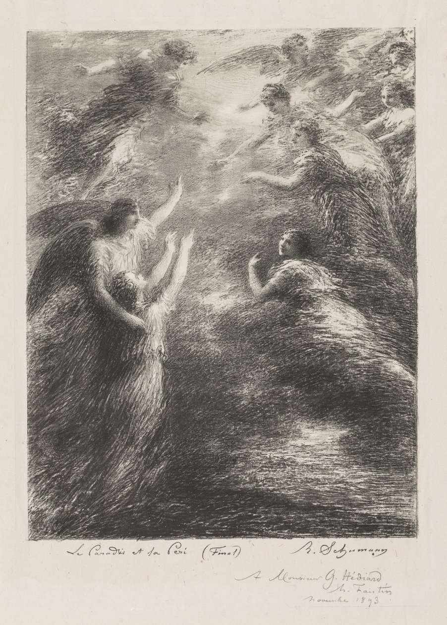 Paradicsom és Peri alkotó: Ignace Henri Jean Fantin Latour