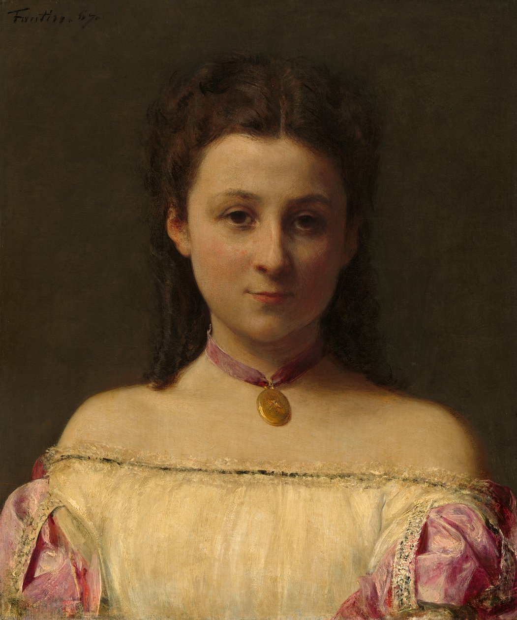 Miss de Fitz-James alkotó: Ignace Henri Jean Fantin Latour